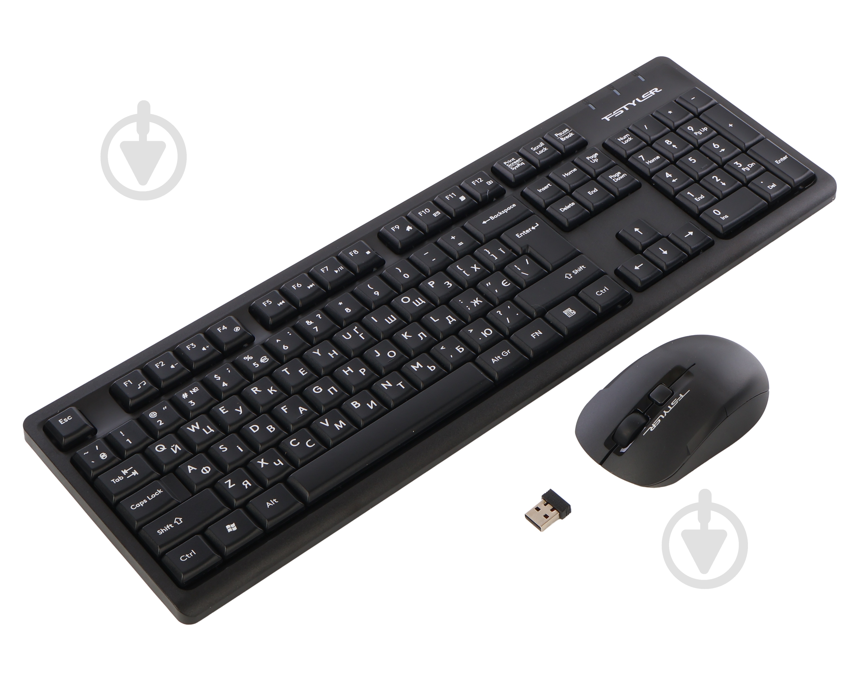 Комплект клавіатура та миша A4Tech FG1200S (Black) - фото 2
