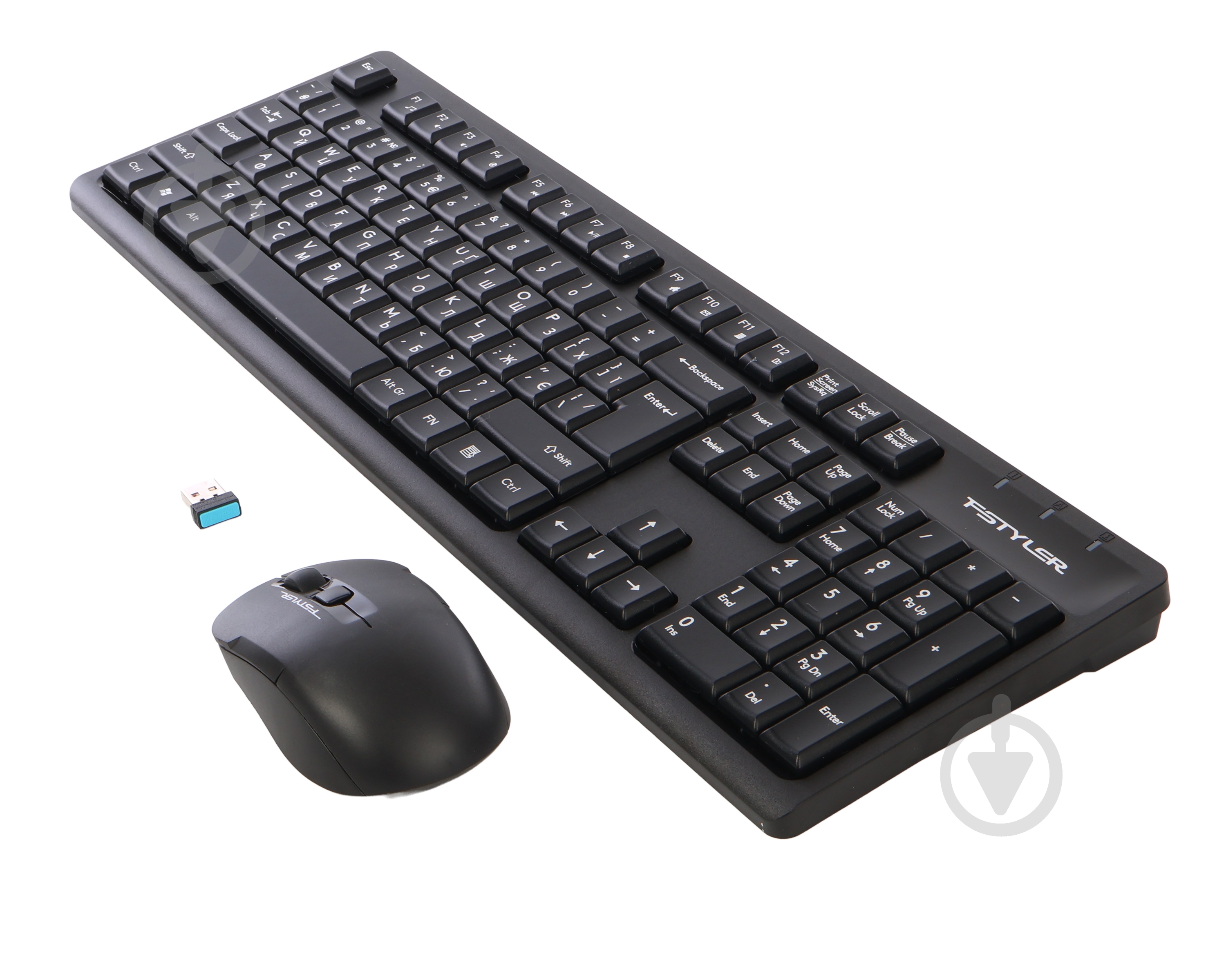 Комплект клавіатура та миша A4Tech FG1200S (Black) - фото 3