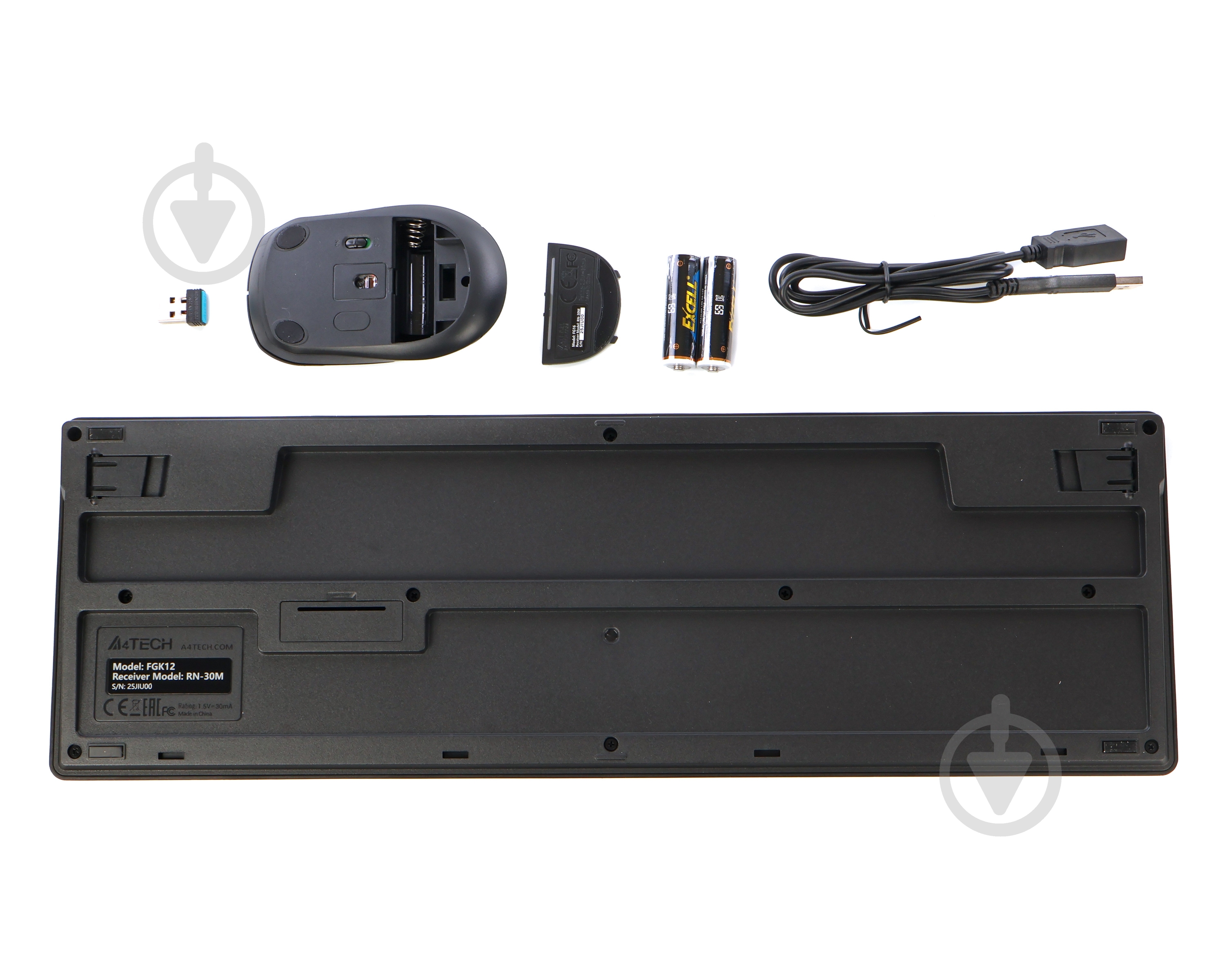 Комплект клавіатура та миша A4Tech FG1200S (Black) - фото 4