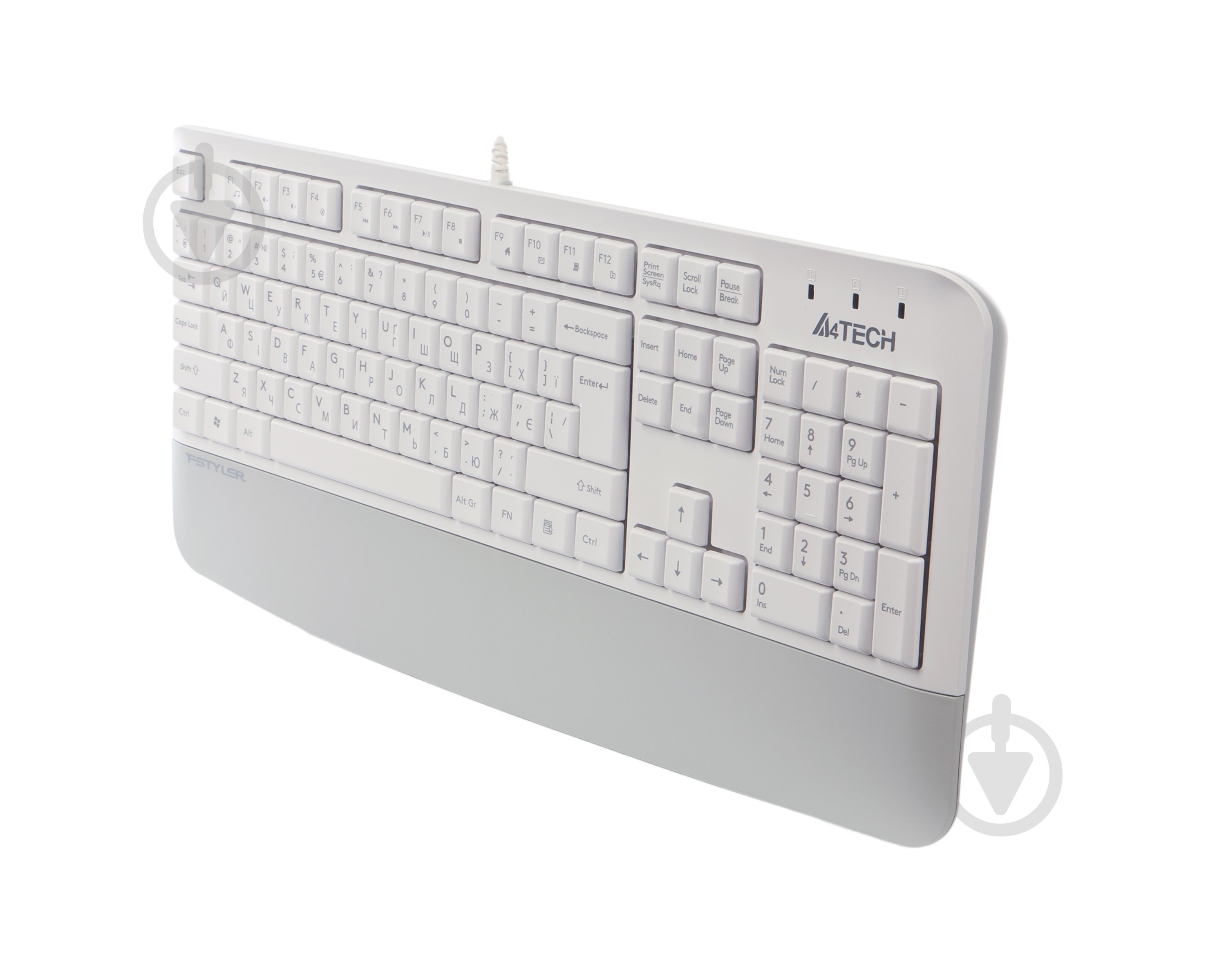 Клавиатура A4Tech (FK20 (White)) USB white - фото 2