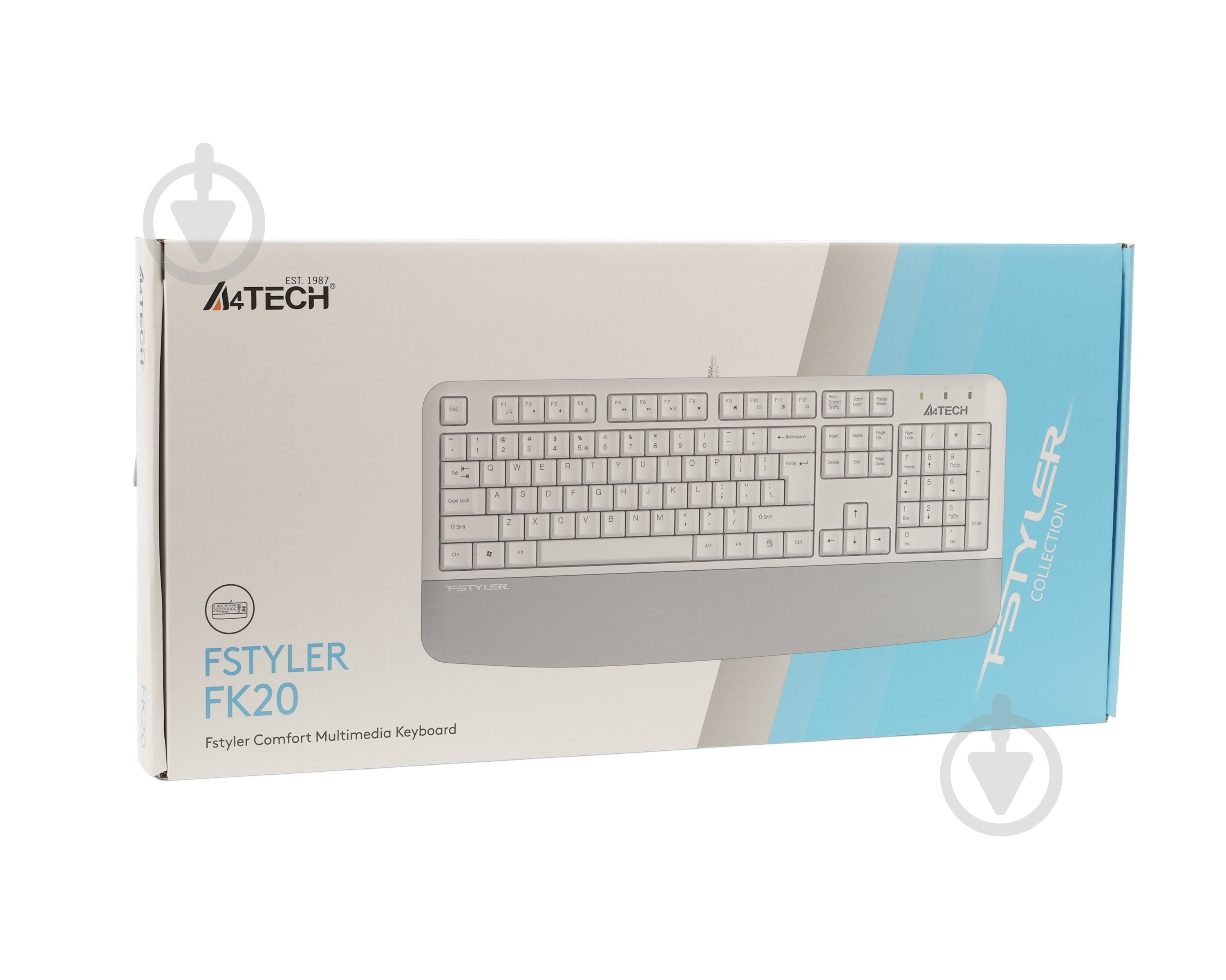 Клавиатура A4Tech (FK20 (White)) USB white - фото 4