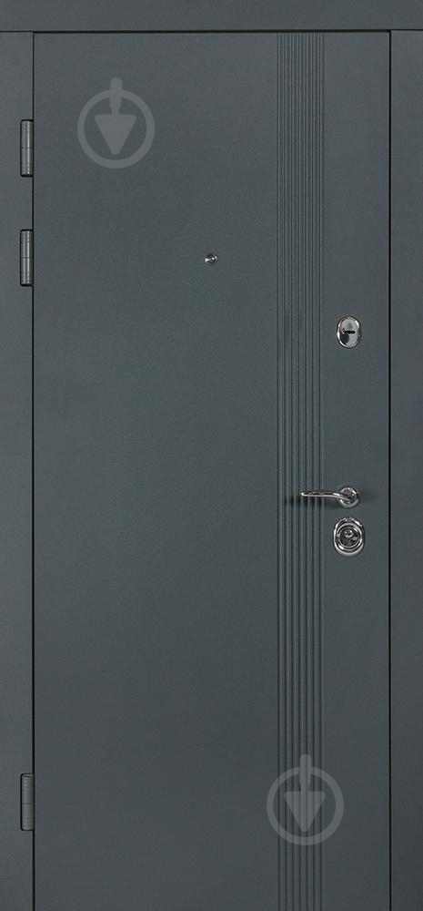 Двері вхідні Булат В-81 мод.172 антрацит / білий матовий 2050x950 мм праві - фото 2 Двері вхідні Булат В-81 мод.172 антрацит / білий матовий 2050x950 мм праві - фото 2