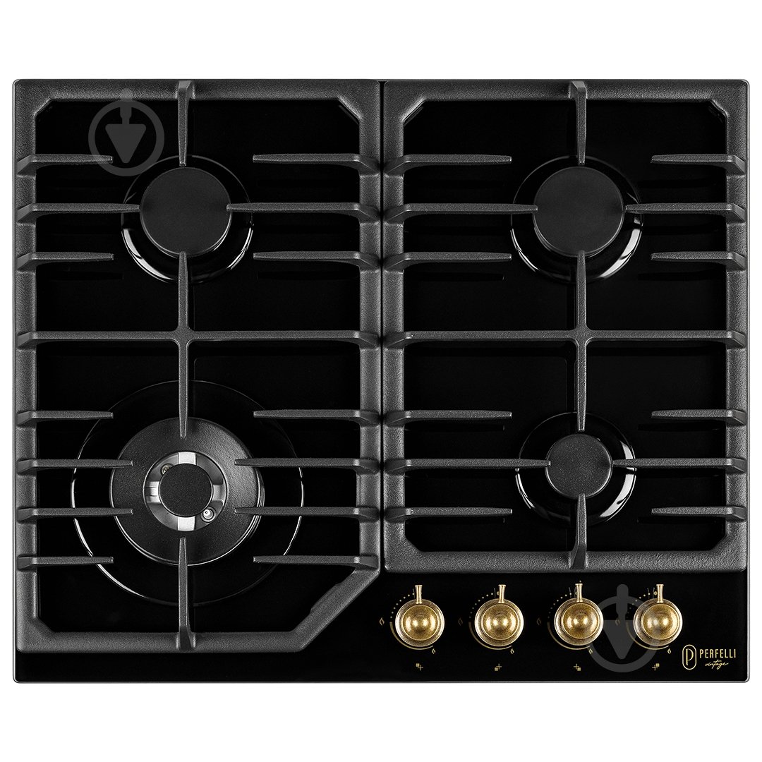 Варильна поверхня газова Perfelli VINTAGE GW69C NERO VINTAGE GW69C NERO - фото 1 Варильна поверхня газова Perfelli VINTAGE GW69C NERO VINTAGE GW69C NERO - фото 1
