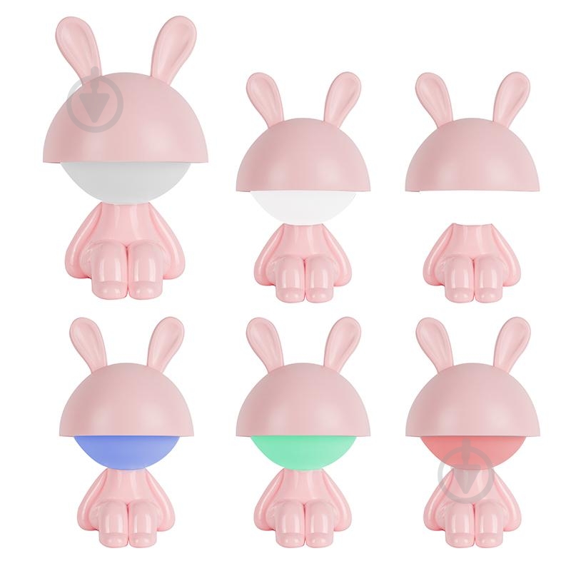 Светильник-ночник LED KITE Cute Bunny 2,5 Вт розовый K25-316-1-2 - фото 4