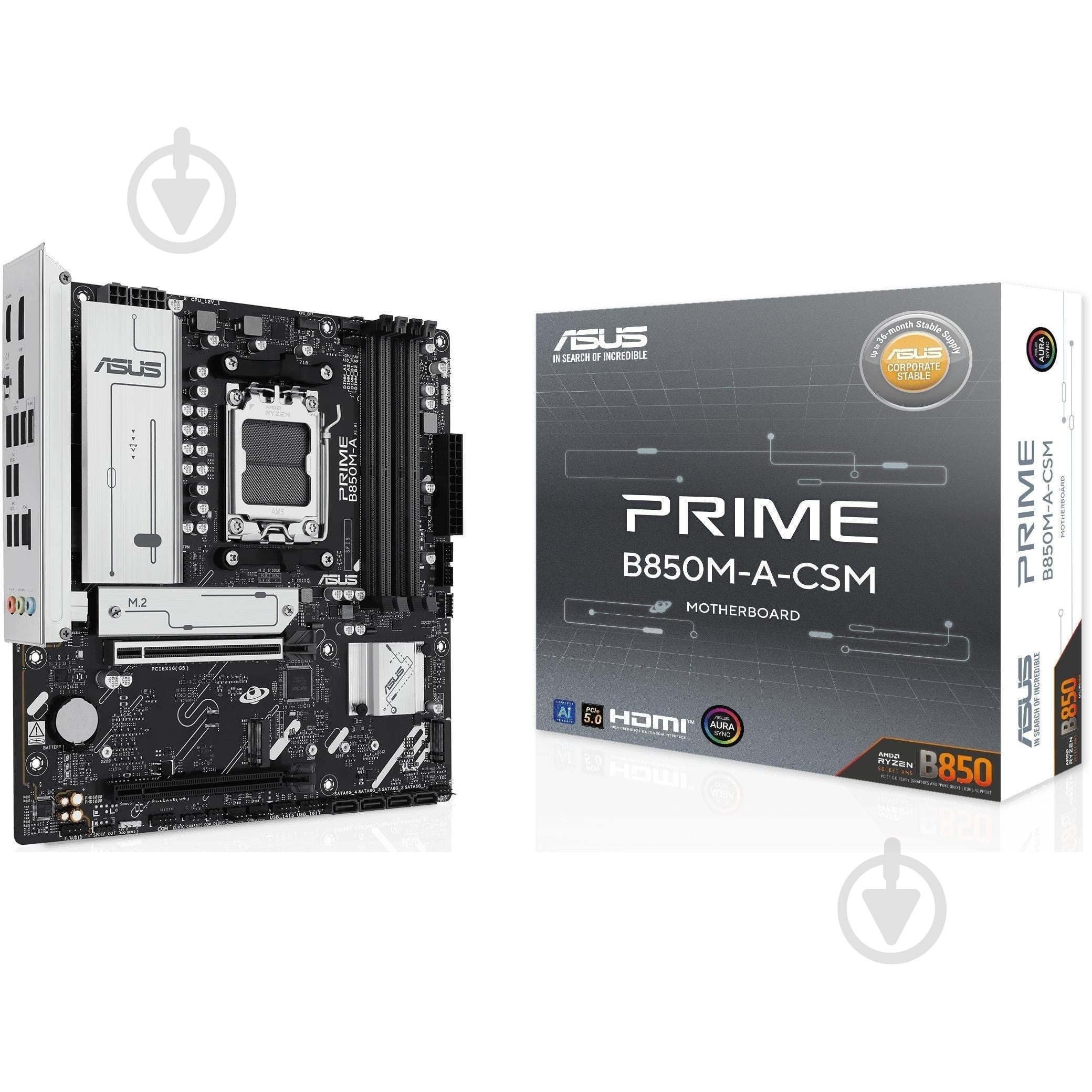 Материнская плата Asus 90MB1LQ0-M0EAYC (Socket AM5, AMD B850, micro ATX) - фото 1