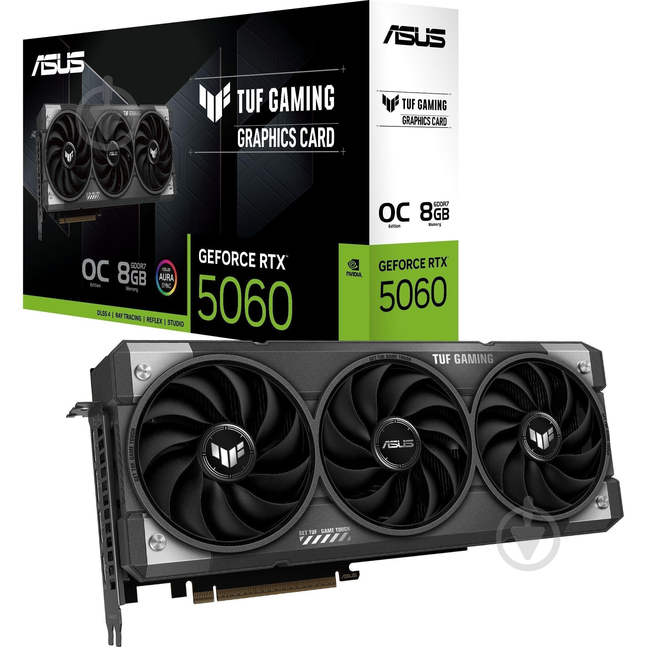 Відеокарта Asus GeForce RTX 5060 TUF Gaming OC 8GB GDDR7 128bit (90YV0N00-M0NA00) - фото 10 Відеокарта Asus GeForce RTX 5060 TUF Gaming OC 8GB GDDR7 128bit (90YV0N00-M0NA00) - фото 10