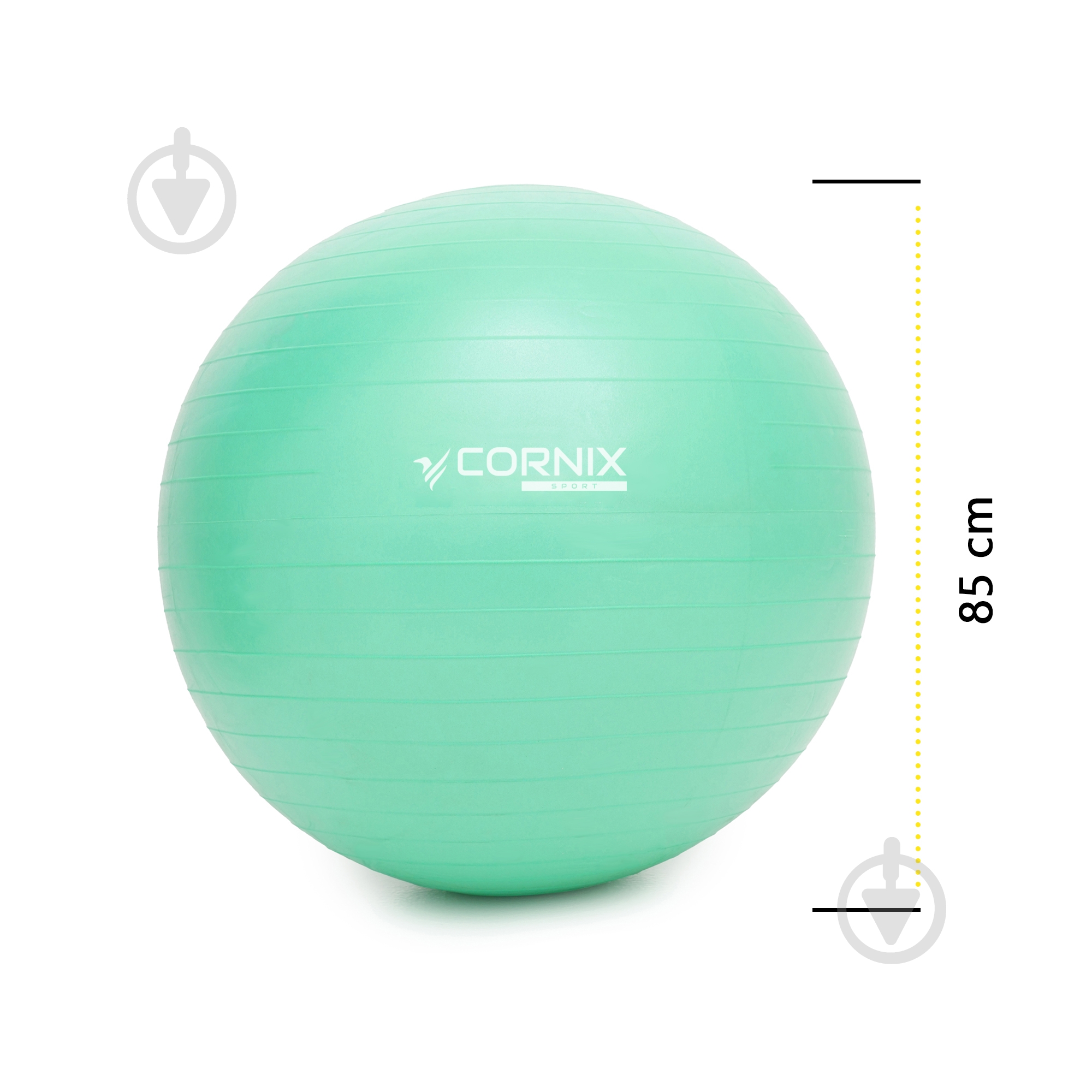 М'яч для фітнесу Cornix Anti-Burst Mint d85 см XR-0369 - фото 7 М'яч для фітнесу Cornix Anti-Burst Mint d85 см XR-0369 - фото 7