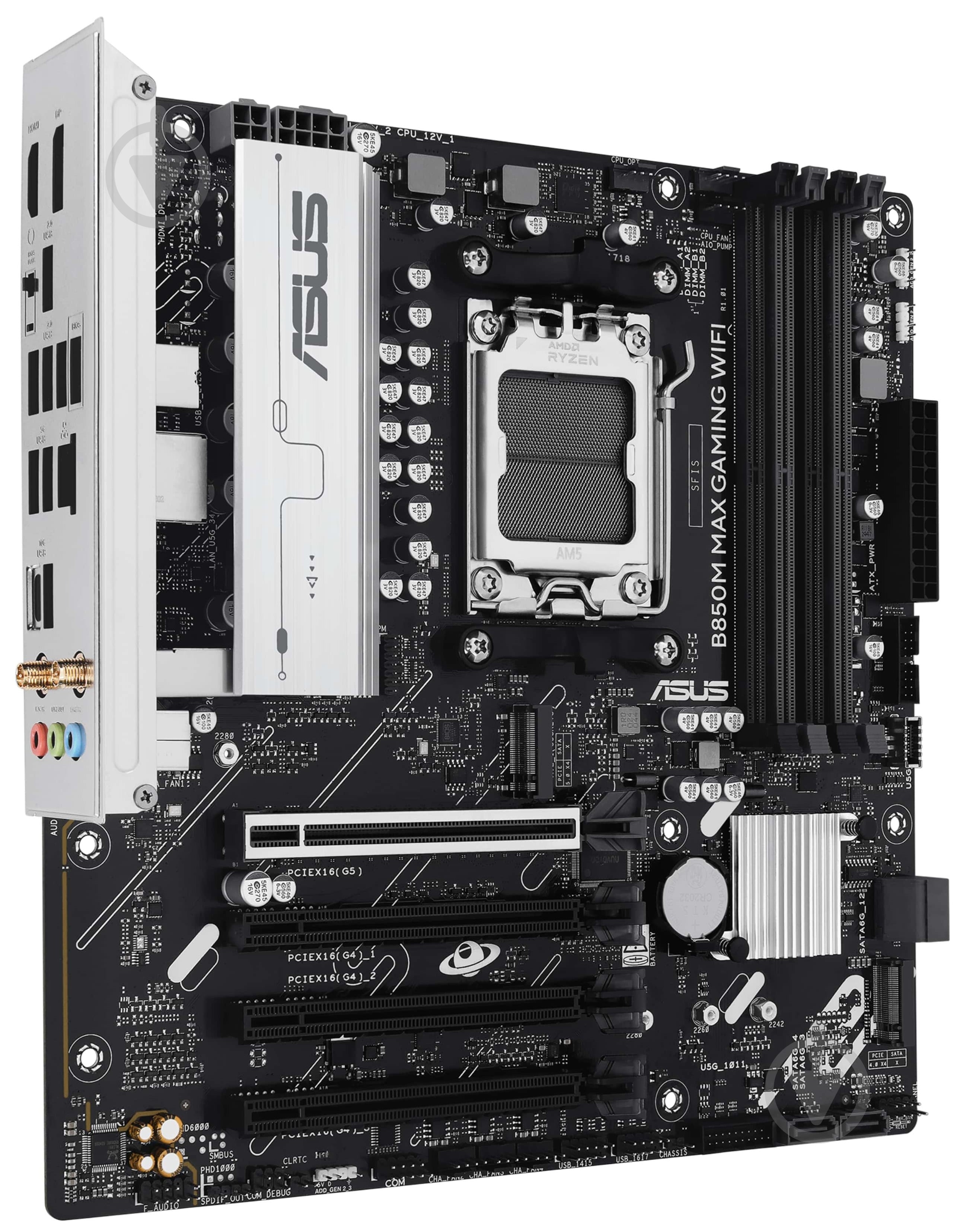 Материнская плата Asus 90MB1LL0-M0EAY0 (Socket AM5, AMD B850, micro ATX) - фото 2
