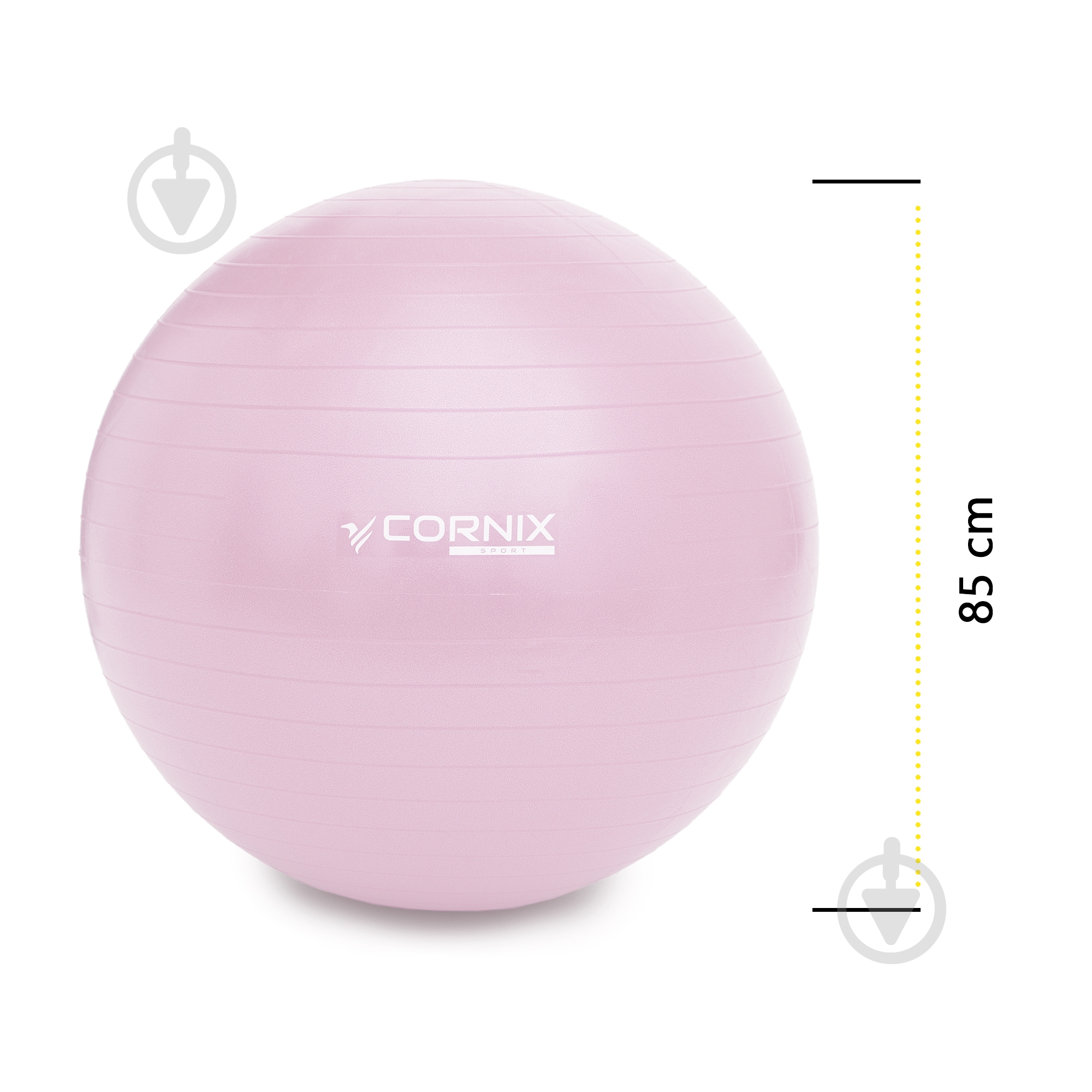 М'яч для фітнесу Cornix Anti-Burst Light Pink d85 см XR-0370 - фото 7 М'яч для фітнесу Cornix Anti-Burst Light Pink d85 см XR-0370 - фото 7