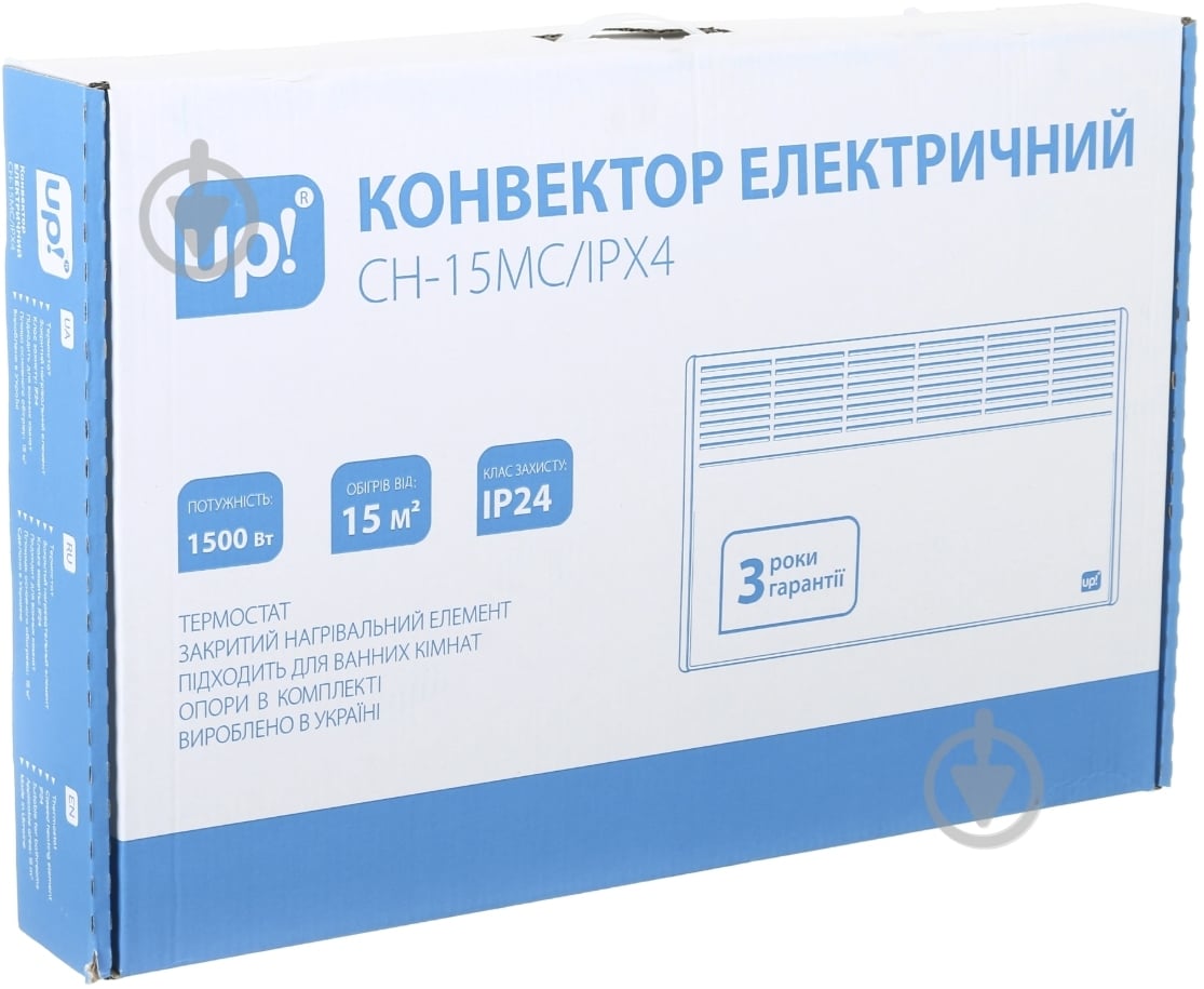 Конвектор електричний UP! (Underprice) CH-15MC/IPX4 антрацит — фото 3