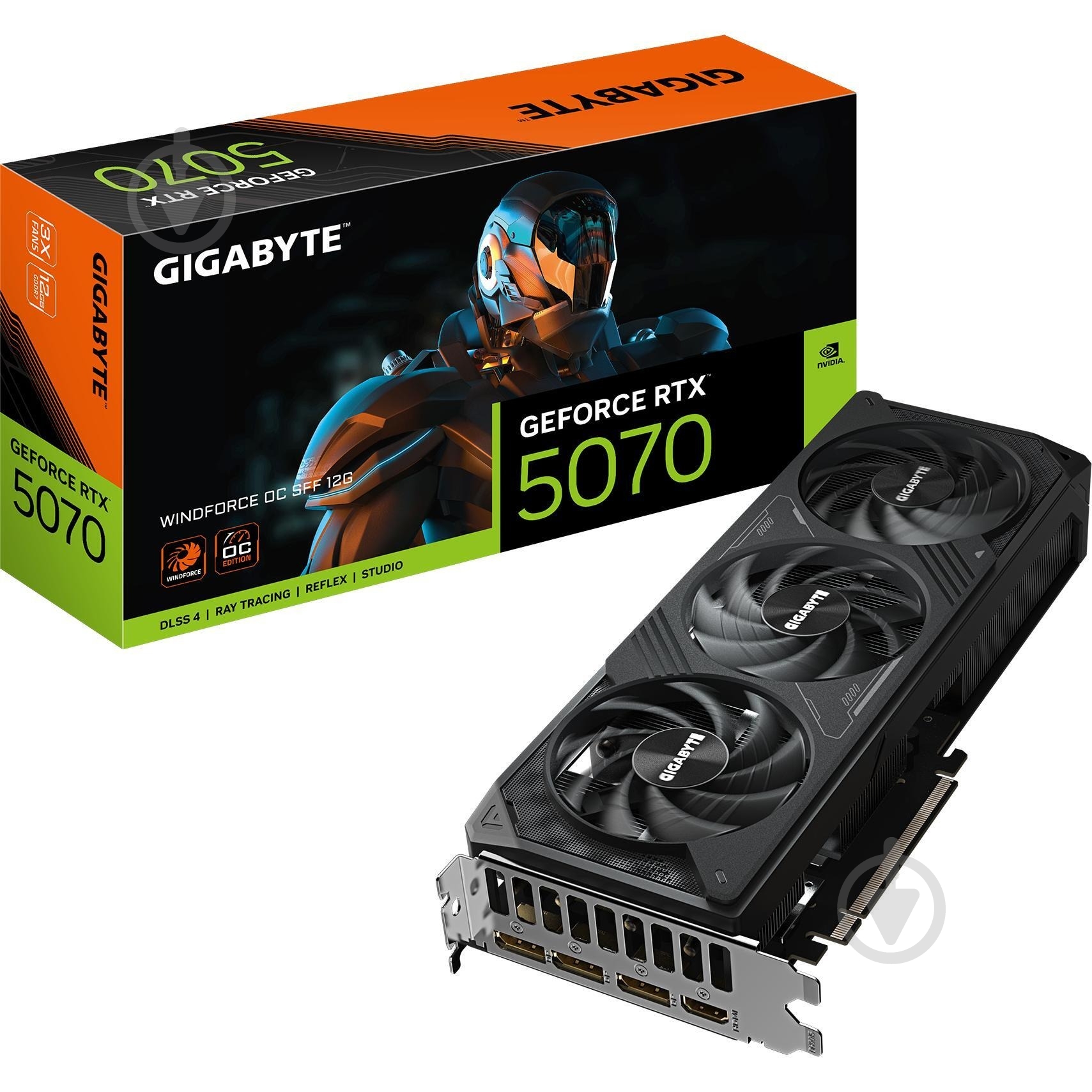 Відеокарта Gigabyte GeForce RTX 5070 WINDFORCE OC 12GB GDDR7 192bit (GV-N5070WF3OC-12GD) - фото 10 Відеокарта Gigabyte GeForce RTX 5070 WINDFORCE OC 12GB GDDR7 192bit (GV-N5070WF3OC-12GD) - фото 10
