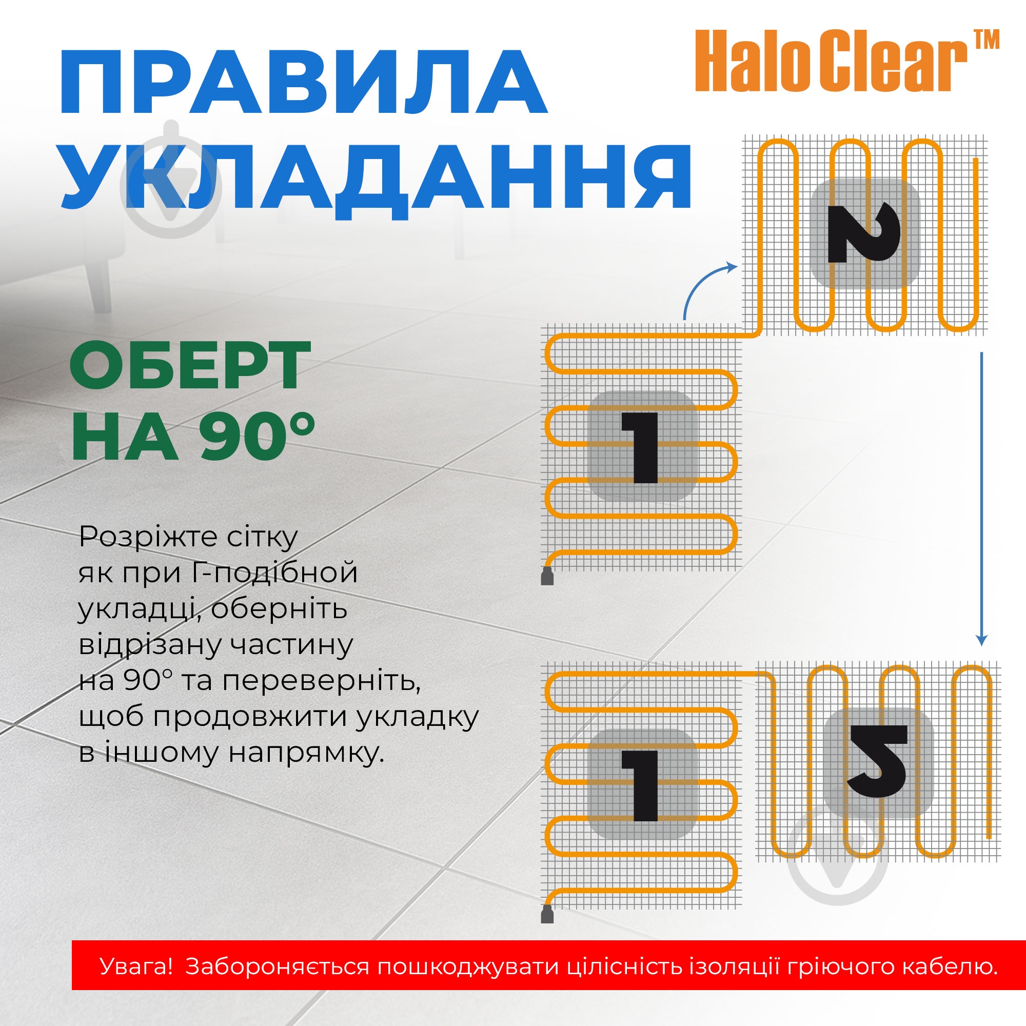 Нагревательный мат NAVIN HaloClear 190/260 1,3 м2 - фото 11