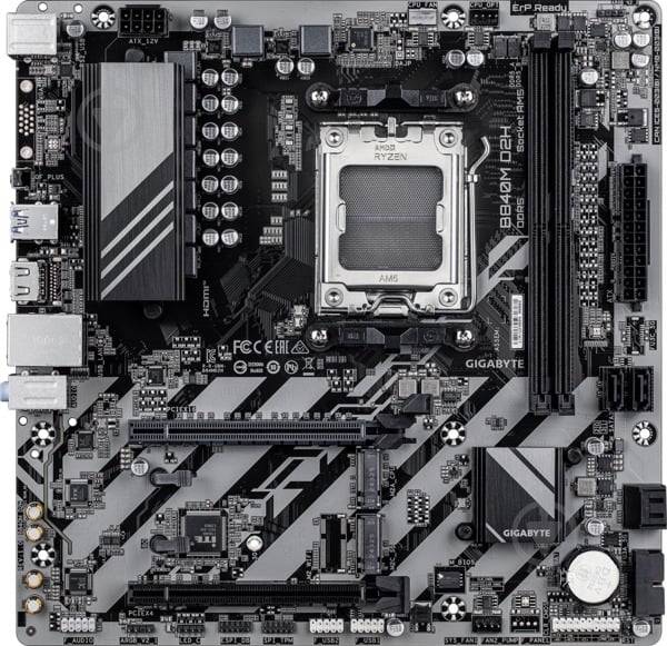 Материнська плата Gigabyte B840M_D2H (Socket AM5, AMD B840, micro ATX) - фото 2 Материнська плата Gigabyte B840M_D2H (Socket AM5, AMD B840, micro ATX) - фото 2