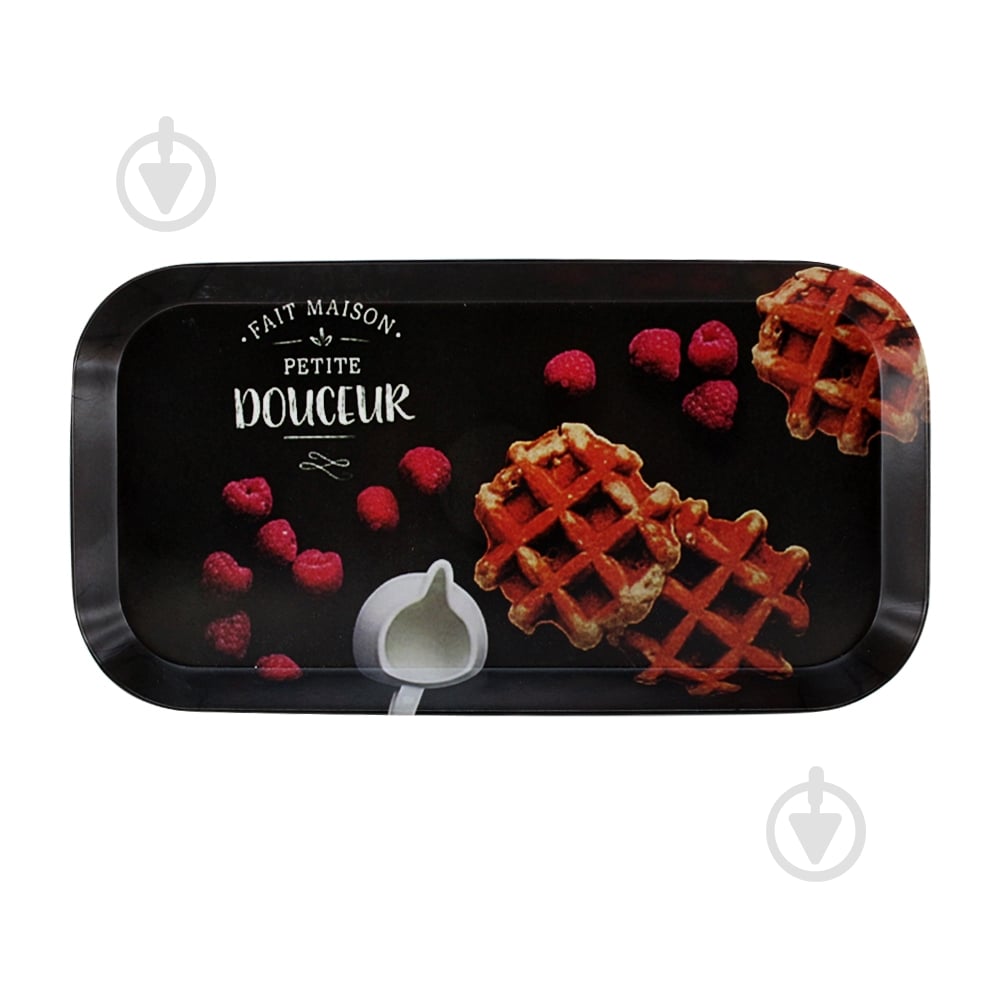Поднос Arino Waffles with berries 30x15x2.2 см прямоугольный 30x15x2.2 см 74650 - фото 1