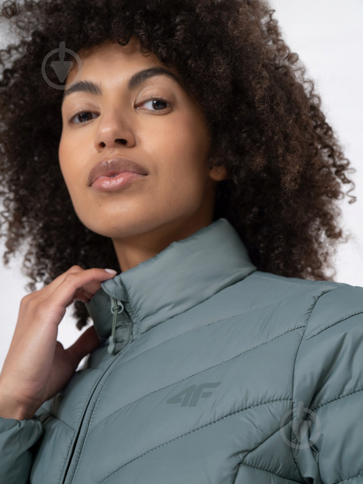 Куртка женская 4F DOWN JACKET F143 4FAW22TDJAF143-47S р.M зеленая - фото 2