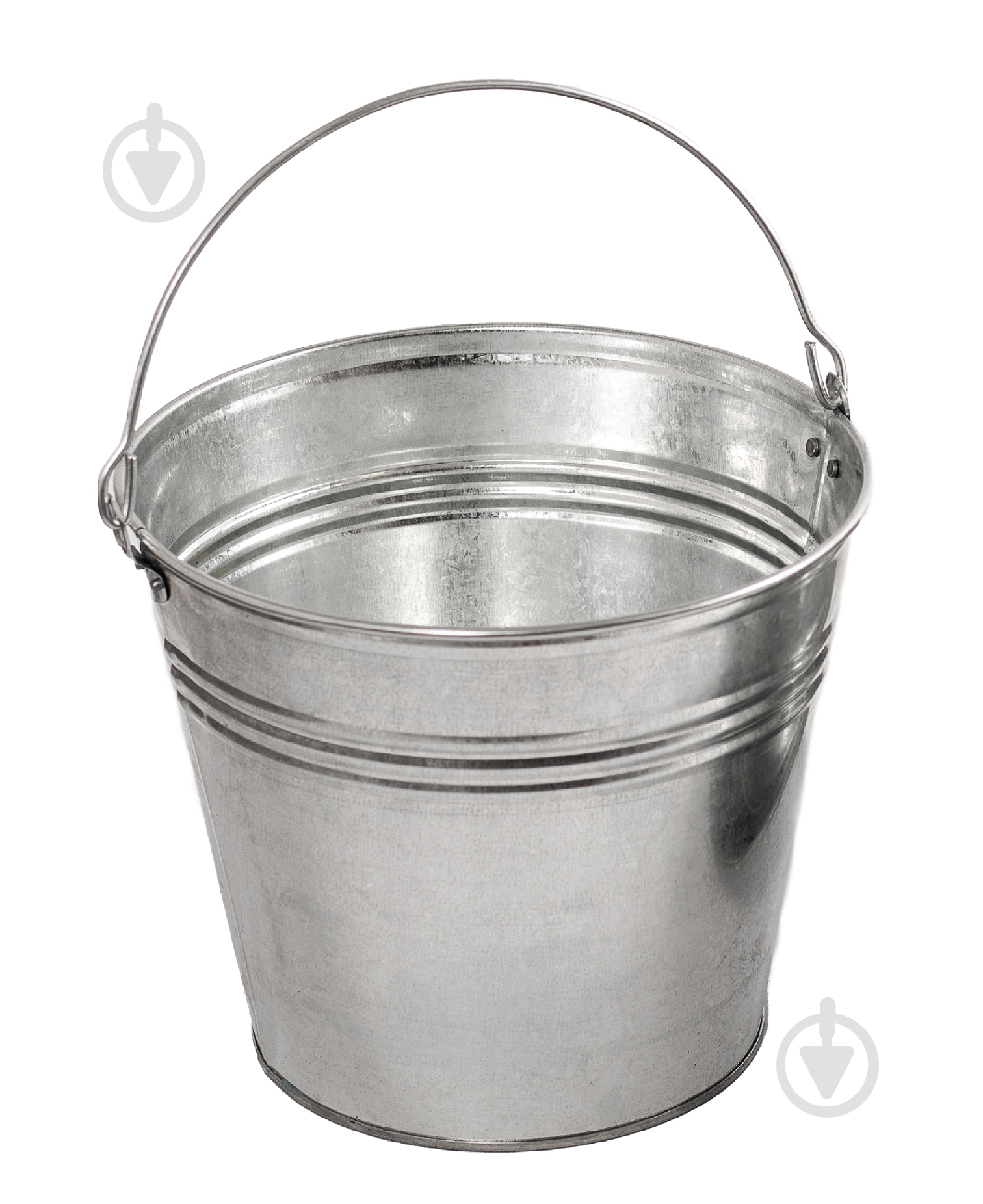 Ведро обычное Арма оцинкованное 15 л серебряный - фото 1