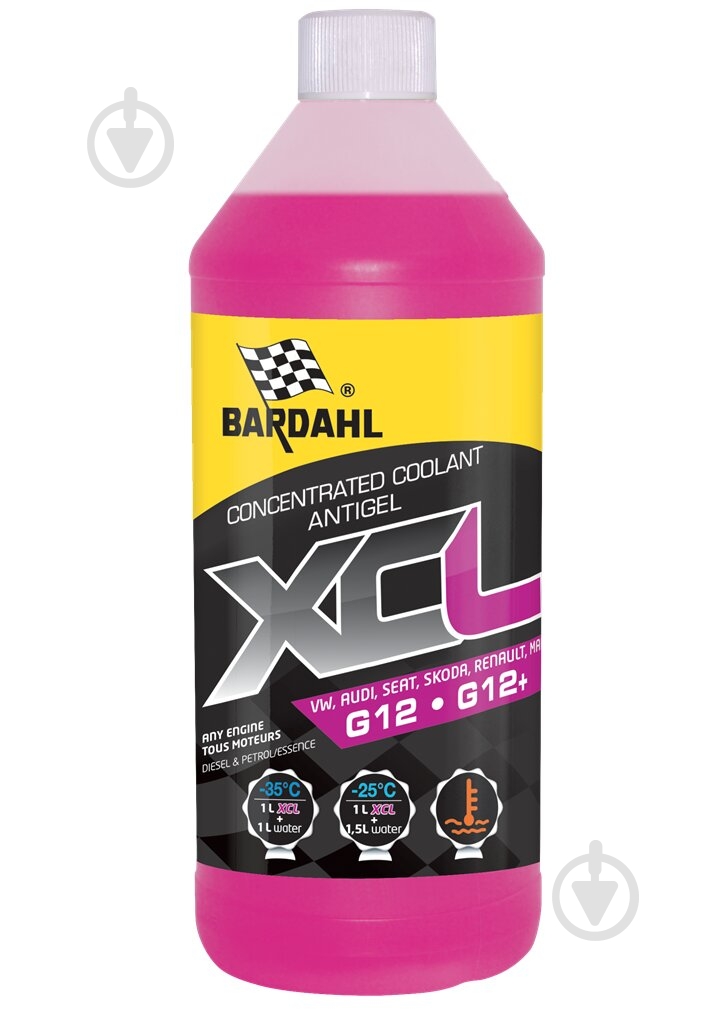 ᐉ Антифриз Bardahl XCL G12/G12+ 7111R G12 от -30 до +40