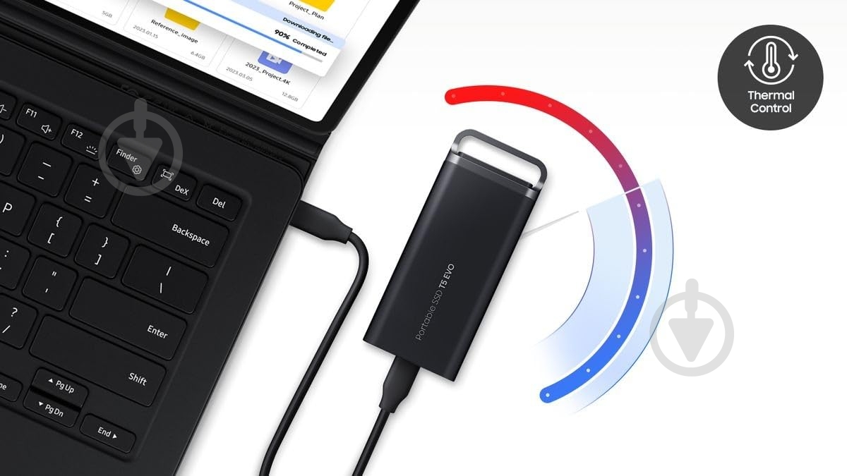 SSD-накопичувач Samsung T5EVO Shield 4000GB Portable USB 3.2 QLC (MU-PH4T0S/EU) - фото 12 SSD-накопичувач Samsung T5EVO Shield 4000GB Portable USB 3.2 QLC (MU-PH4T0S/EU) - фото 12