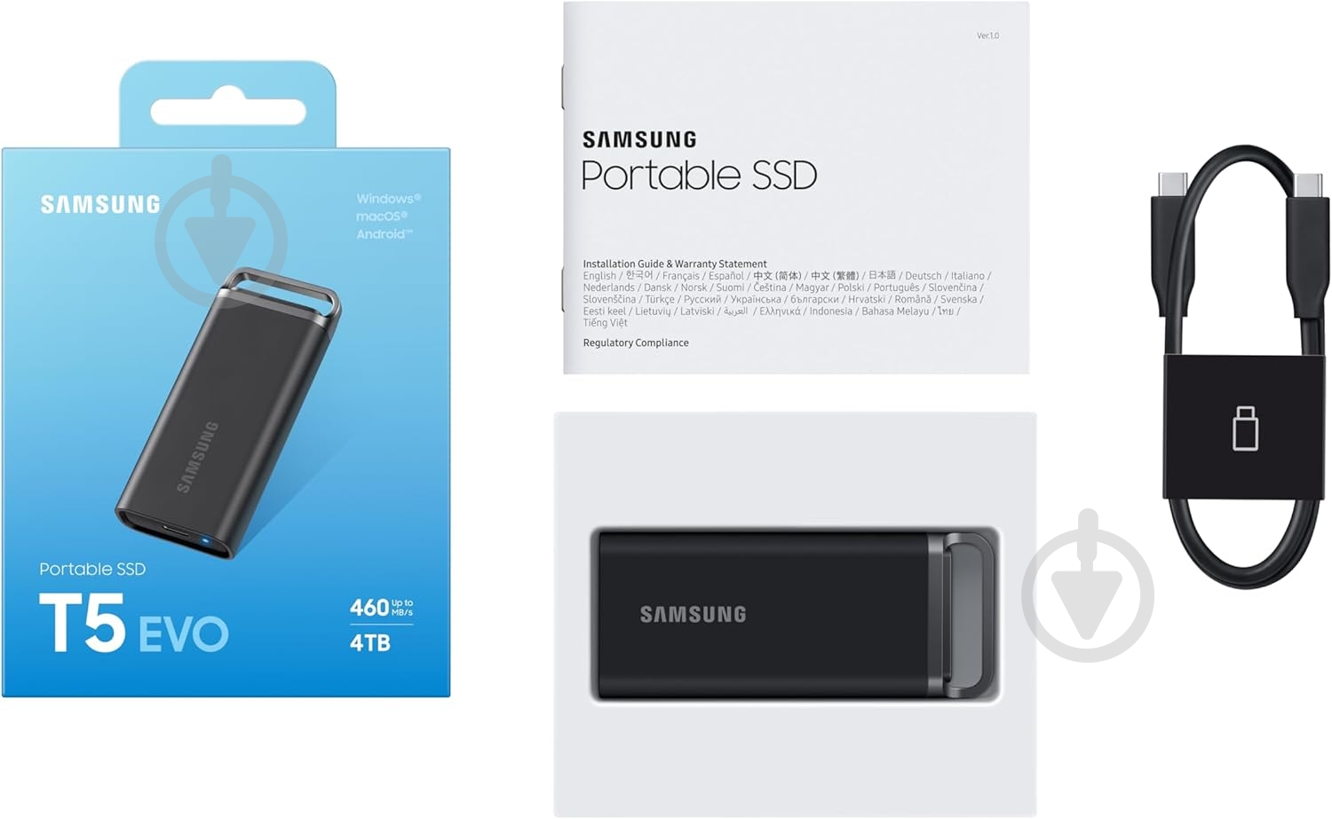 SSD-накопичувач Samsung T5EVO Shield 4000GB Portable USB 3.2 QLC (MU-PH4T0S/EU) - фото 14 SSD-накопичувач Samsung T5EVO Shield 4000GB Portable USB 3.2 QLC (MU-PH4T0S/EU) - фото 14