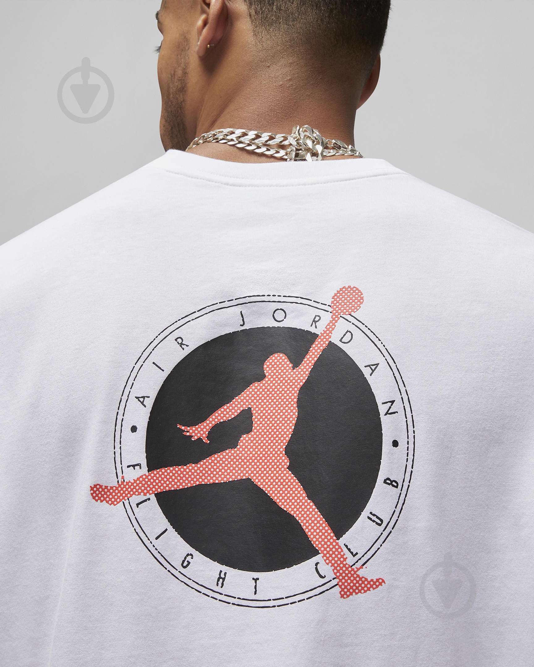 Футболка Nike M J FLT MVP SIG SS CREW DX9563-101 р.2XL белый - фото 5