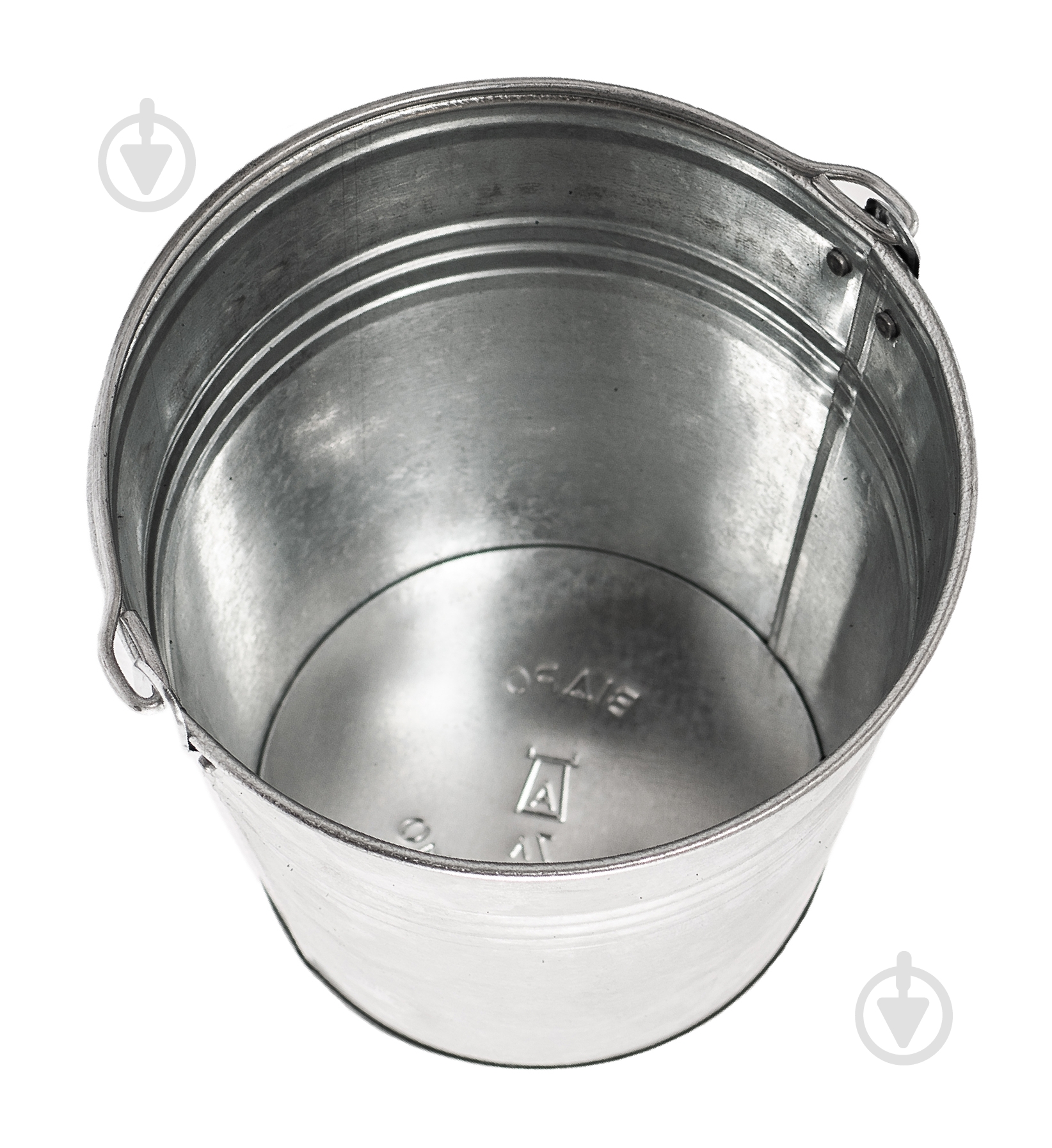 Ведро обычное Арма оцинкованное 7 л серебряный - фото 2