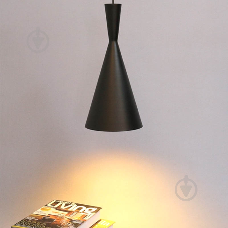 Подвес Hopfen Cone Loft 1x40 Вт E27 черный - фото 4 Подвес Hopfen Cone Loft 1x40 Вт E27 черный - фото 4