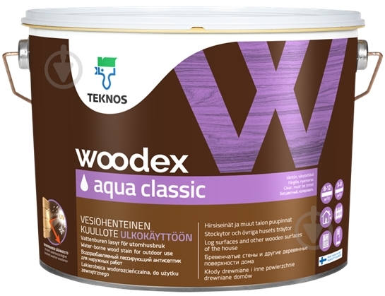 Защитное средство TEKNOS Woodex AQUA Classic 0,9 л - фото 1