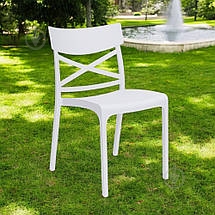 Стул пластиковый Bica Сroix 80x46x56 см белый - фото 5