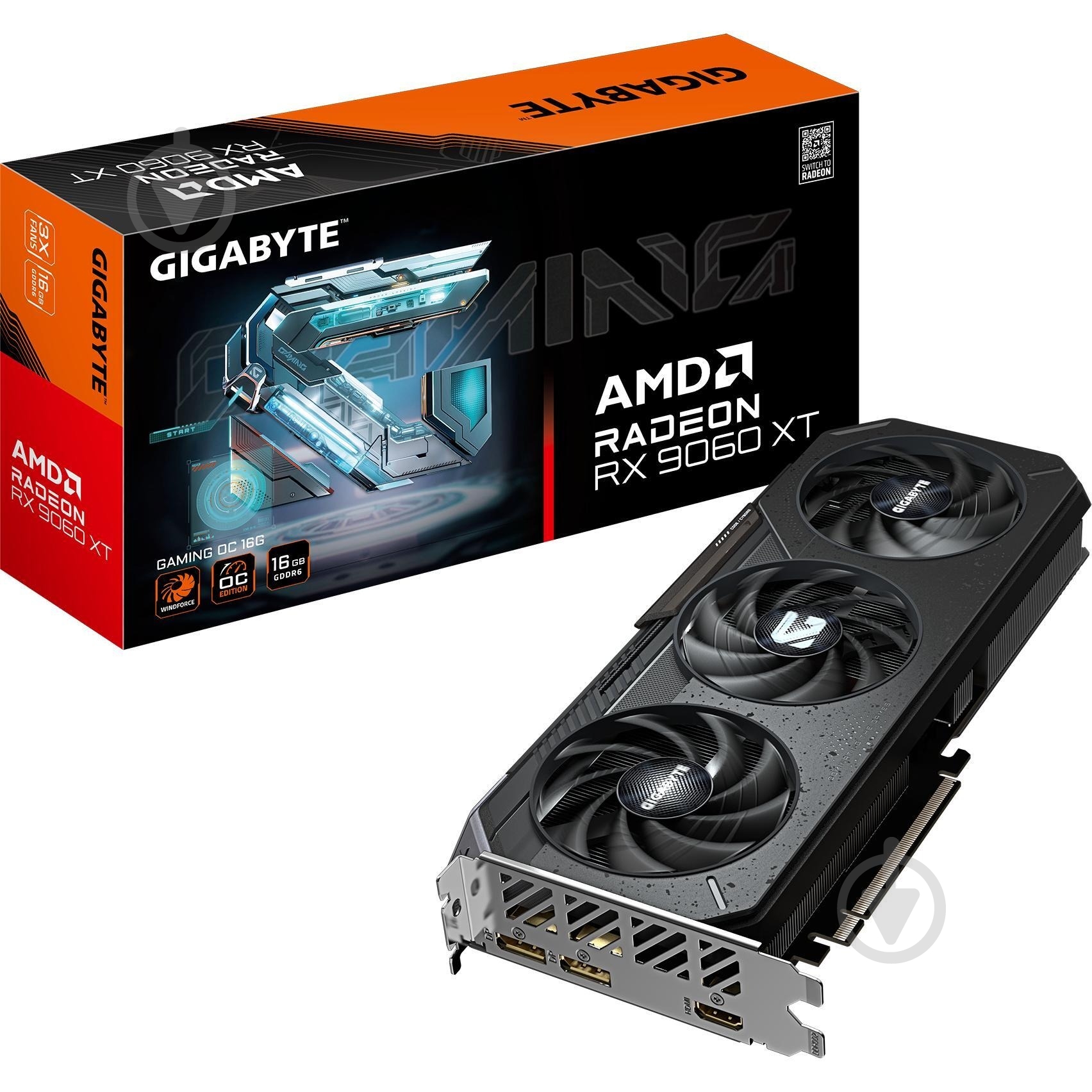 Видеокарта Gigabyte Radeon RX 9060 XT GAMING OC 16GB GDDR6 128bit (GV-R9060XTGAMING_OC-16GD) - фото 10