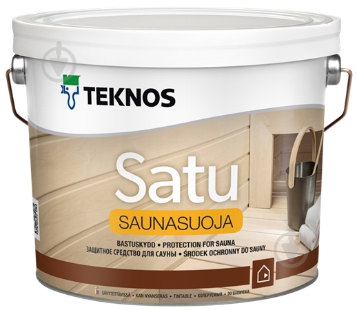 Защитное средство TEKNOS Satu SAUNASUOJA бесцветный 2,7 л - фото 1