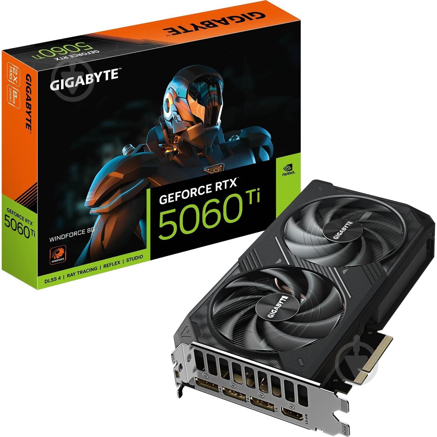 Відеокарта Gigabyte GeForce RTX 5060 Ti WINDFORCE 2 8GB GDDR7 128bit (GV-N506TWF2-8GD) - фото 8