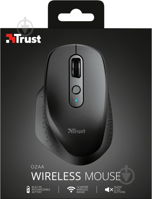 Мышка Trust Ozaa Rechargeable WL Black 23812 black (23812) - фото 8
