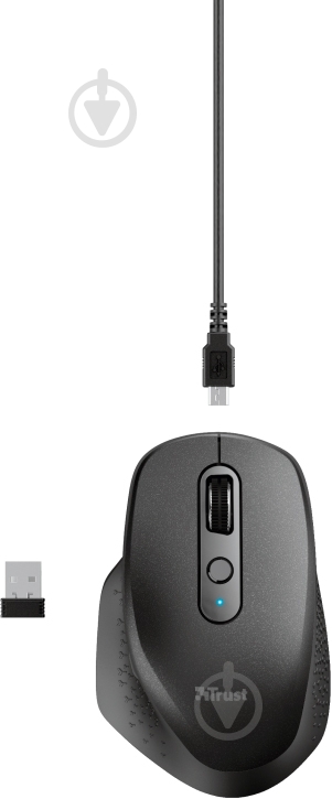 Мышка Trust Ozaa Rechargeable WL Black 23812 black (23812) - фото 7