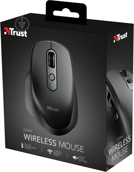 Мышка Trust Ozaa Rechargeable WL Black 23812 black (23812) - фото 9