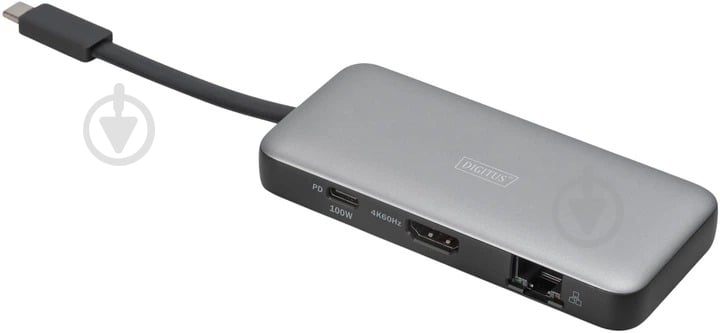 Док-станція Digitus 7-in-1 grey (DA-70916) - фото 3