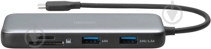Док-станция Digitus 8-in-1 grey (DA-70914) - фото 3