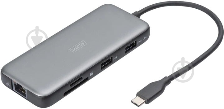 Док-станция Digitus 8-in-1 grey (DA-70914) - фото 2