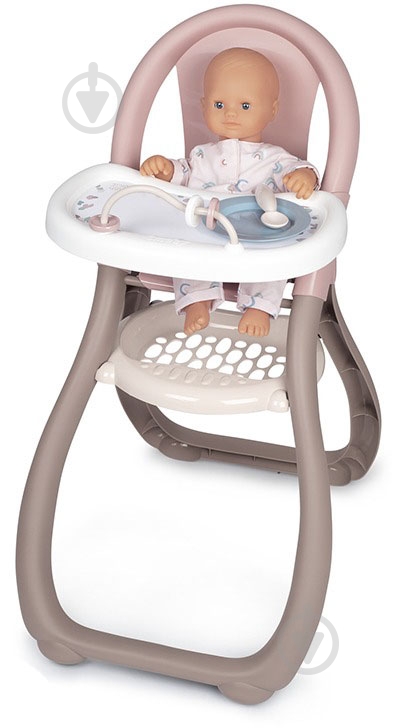 Стульчик для кормления Smoby Baby Nurse розовая пудра 220370 - фото 1