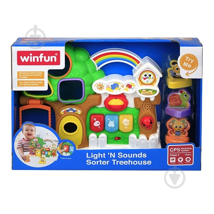 Игровой набор Winfun домик, сортер, трещотка 0786-NL - фото 1 Игровой набор Winfun домик, сортер, трещотка 0786-NL - фото 1