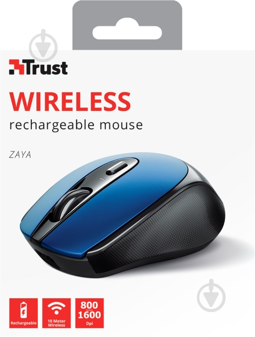 Мишка Trust Zaya Rechargeable WL Blue 24018 blue (24018) - фото 8 Мишка Trust Zaya Rechargeable WL Blue 24018 blue (24018) - фото 8