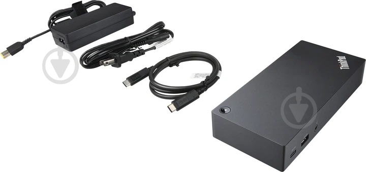 Док-станція Lenovo ThinkPad Universal USB-C Smart Dock black (40B20135EU) - фото 4