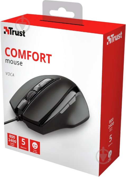 Мишка Trust Voca Black 23650 black (23650) - фото 6