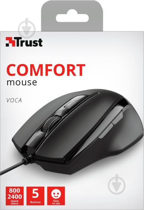 Мишка Trust Voca Black 23650 black (23650) - фото 5