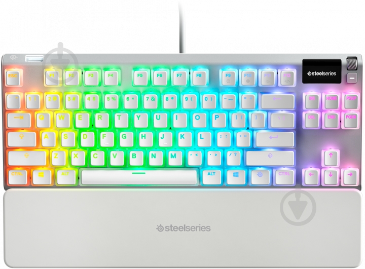 Клавиатура SteelSeries Apex 7 Ghost TKL (SS64656) white - фото 1 Клавиатура SteelSeries Apex 7 Ghost TKL (SS64656) white - фото 1