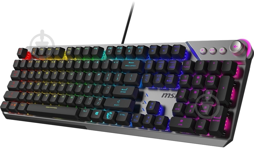 Клавіатура ігрова MSI STRIKE 600 SILENT UA (S11-04UA225-CLA) black - фото 1