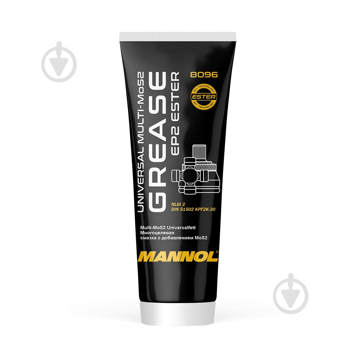 Смазка с MOS2 Mannol 8096 EP-2 Universal Multi-MoS2 Grease 230 мл - фото 1