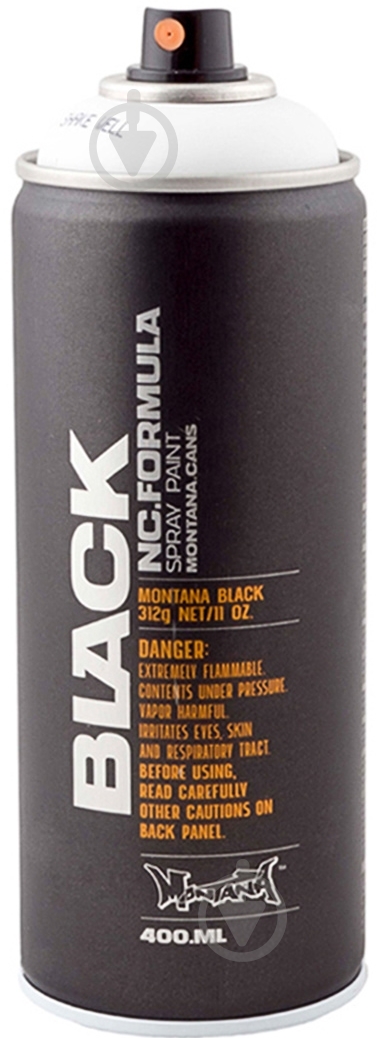 Фарба аерозольна Montana BLACK 9100 snow white мат 400 мл - фото 1