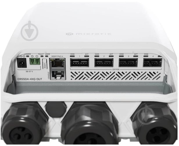 Комутатор Mikrotik Cloud Router Switch (CRS504-4XQ-OUT) - фото 7 Комутатор Mikrotik Cloud Router Switch (CRS504-4XQ-OUT) - фото 7