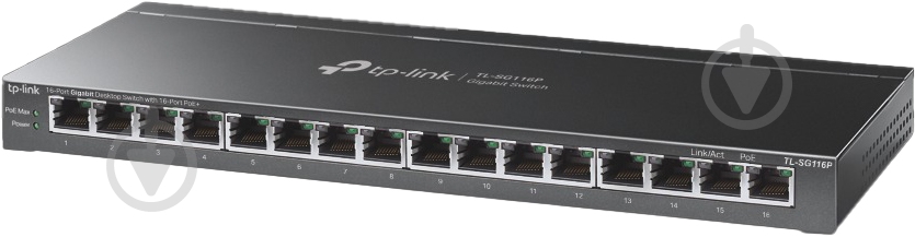 Коммутатор TP-Link TL-SG116P - фото 1