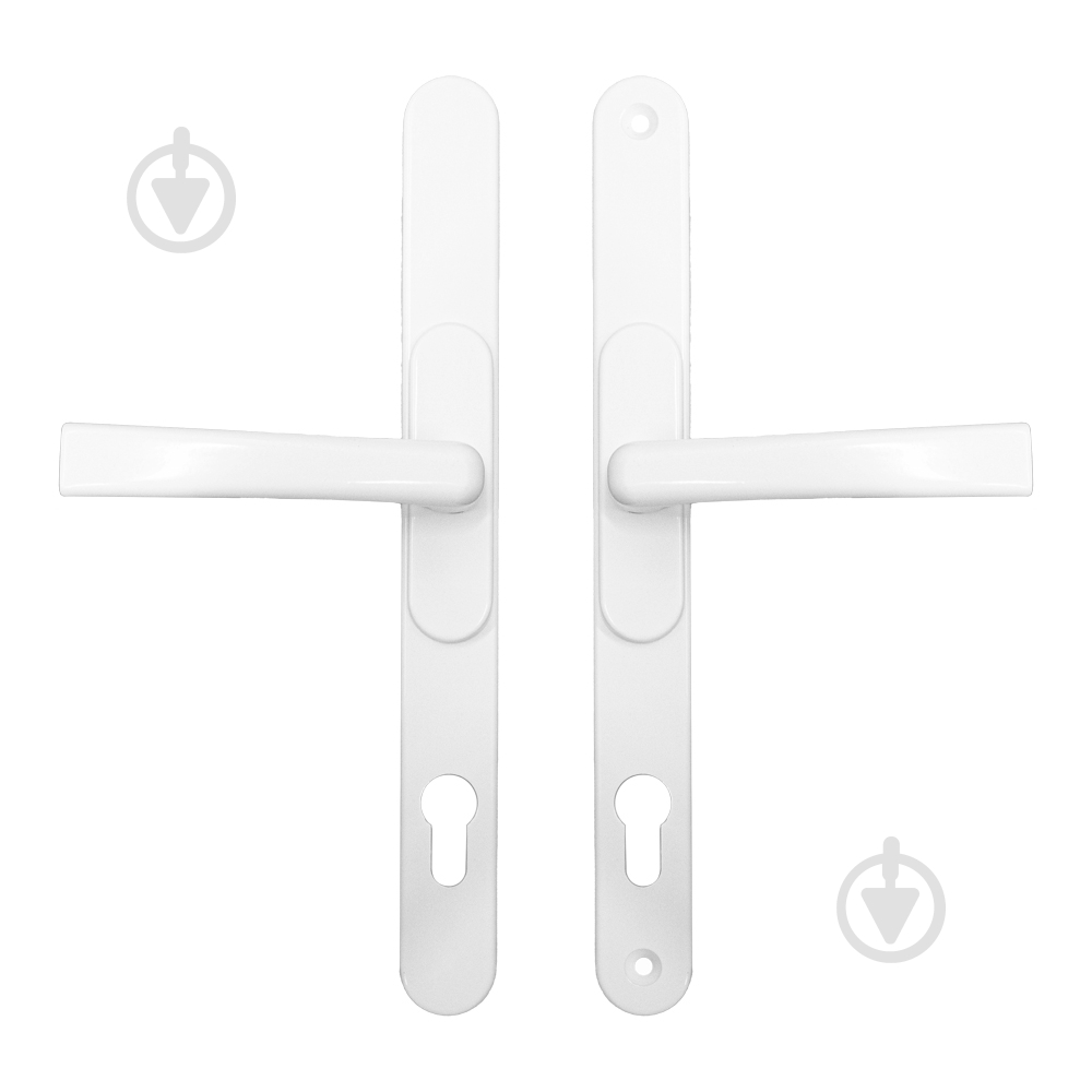 Ручка на розетці Comit з регульованим міжцентром 62-92 мм циліндровий білий - фото 1 Ручка на розетці Comit з регульованим міжцентром 62-92 мм циліндровий білий - фото 1